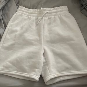 SUPER cute white oversized shorts
